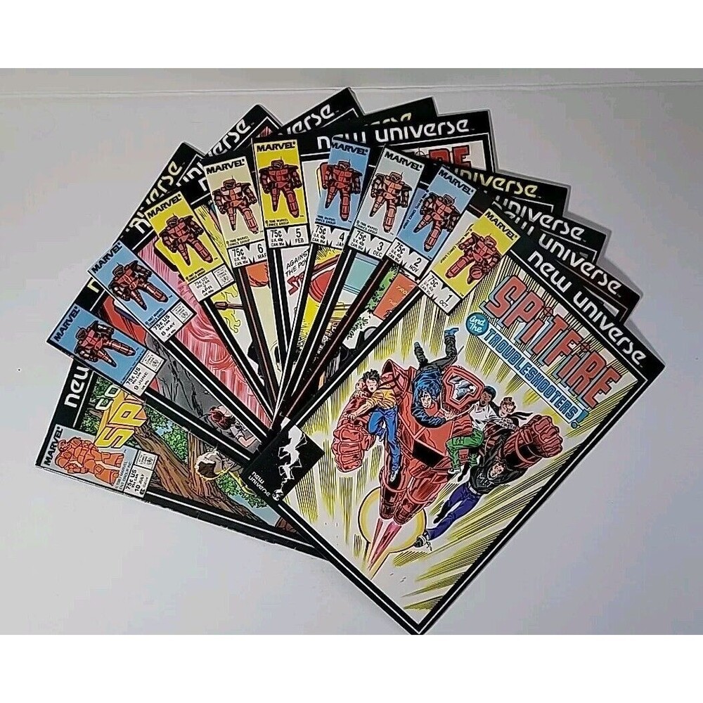 Spitfire LOT ISSUES #1-10 Marvel Comics' New Universe - EXCELLENT CONDITION